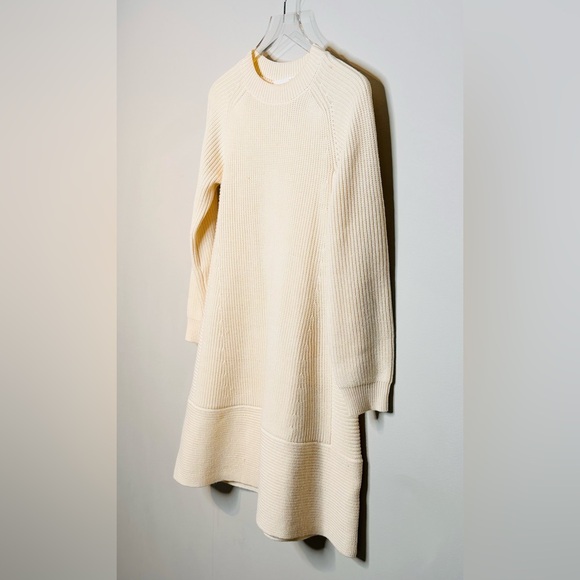 Pomander Place Ainsley Ivory Cream Beige Knit Dress - Picture 8 of 16